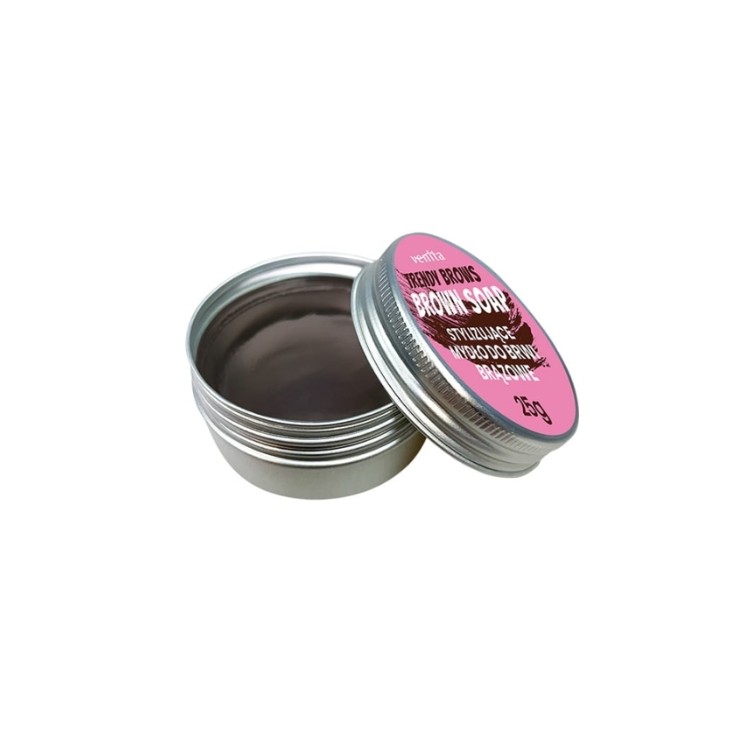 Мило для брів Venita Trendy Brows коричневого кольору 25 г