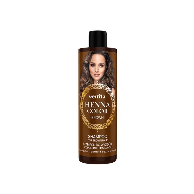 Шампунь Venita Henna Color Brown для каштанового волосся 300 мл