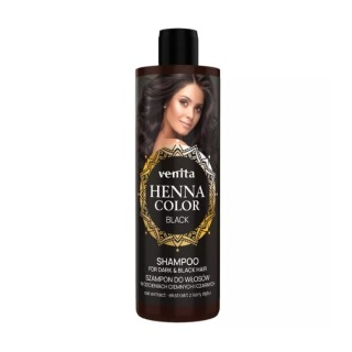 Venita Henna Color Black Szampon do pielęgnacji włosów ciemnych i czarnych 300 ml