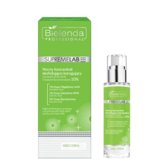 Bielenda Professional SUPREMELAB Sebio Derm nocny Koncentrat eksfoliująco-korygujący 30 ml