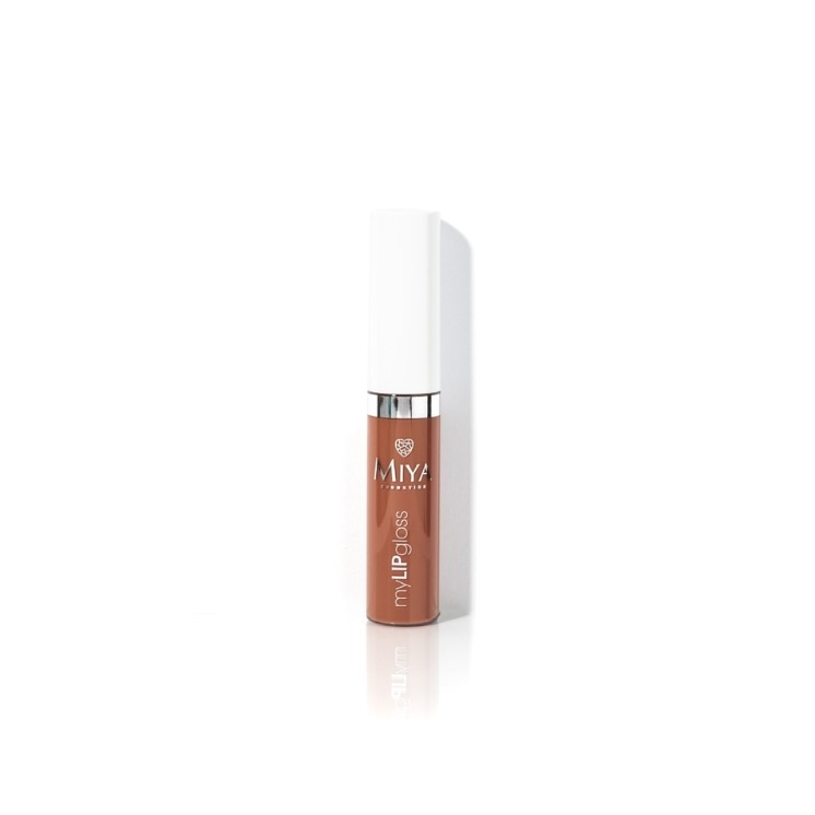 Miya Cosmetics myLIPgloss Natürlicher feuchtigkeitsspendender Lipgloss mit Ölen, Wachsen und Vitaminen, Nude 9 ml