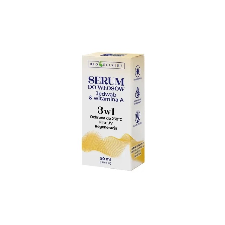 BioElixire 3w1 Serum do włosów Jedwab & Witamina A 50 ml