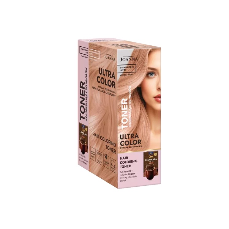 Joanna Ultra Color Toner do włosów Strawberry latte 100 g