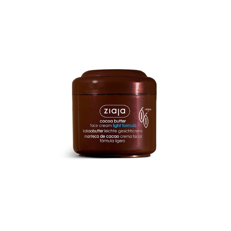 Crème visage au beurre de cacao Ziaja Formule légère pour peaux normales et sèches 100 ml