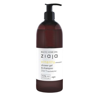Gel nettoyant visage, corps et cheveux Ziaja Baltic Home Spa Vitality 3 en 1 500 ml