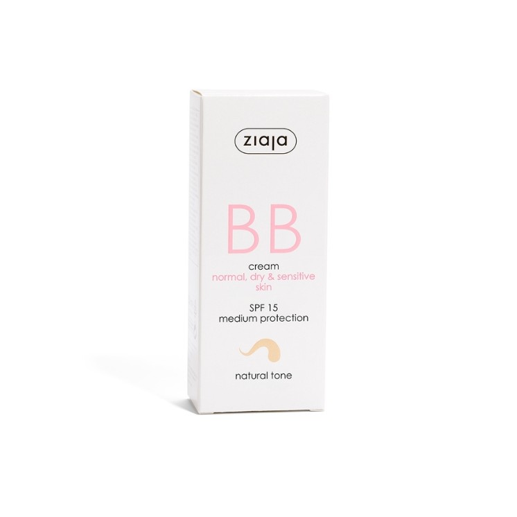 Ziaja BB crème active visage pour les imperfections pour peaux normales, sèches et sensibles SPF15 teinte naturelle 50 ml