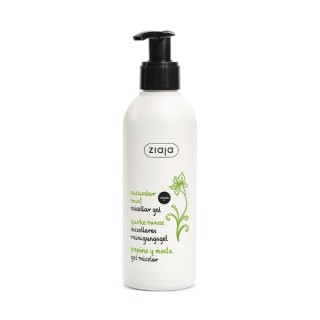 Gel micellaire nettoyant au concombre et à la menthe Ziaja , acide PHA , 190 ml