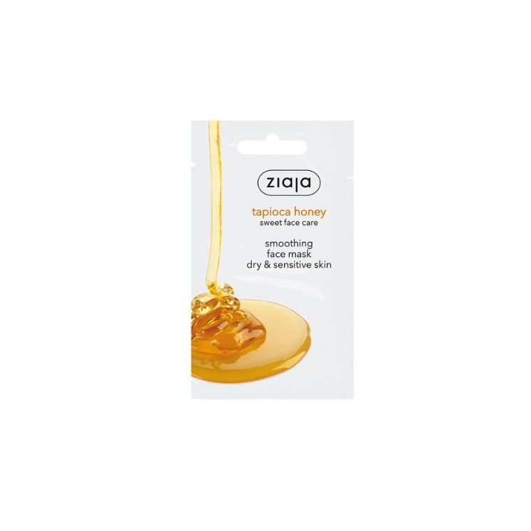 Ziaja Masque visage lissant au miel et au tapioca pour peaux sensibles 7 ml