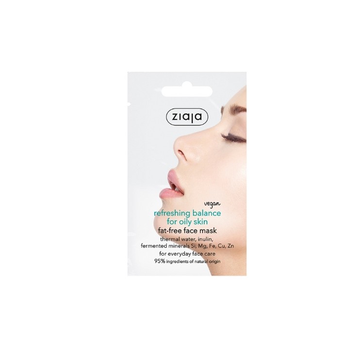 Ziaja Olievrij Gezichtsmasker Microbioombalans voor een Vette Huid 7 ml