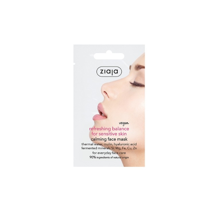 Masque visage au yaourt Ziaja Équilibre du microbiome pour peaux sensibles 7 ml