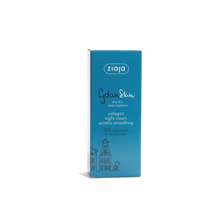 Ziaja GdanSkin Collageen Nachtcrème Verzacht Rimpels 50 ml