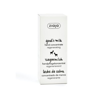 Ziaja Crème Mains Concentrée au Lait de Chèvre Nourrissante et Blanchissante Régénération Lactée 50 ml