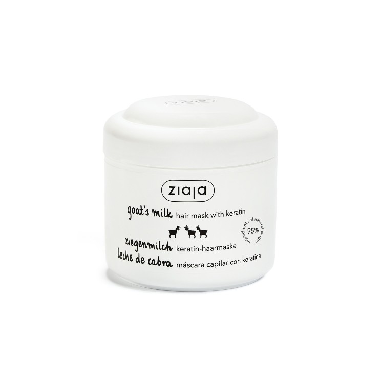 Masque capillaire au lait de chèvre Ziaja à la kératine, soin intensif 200 ml