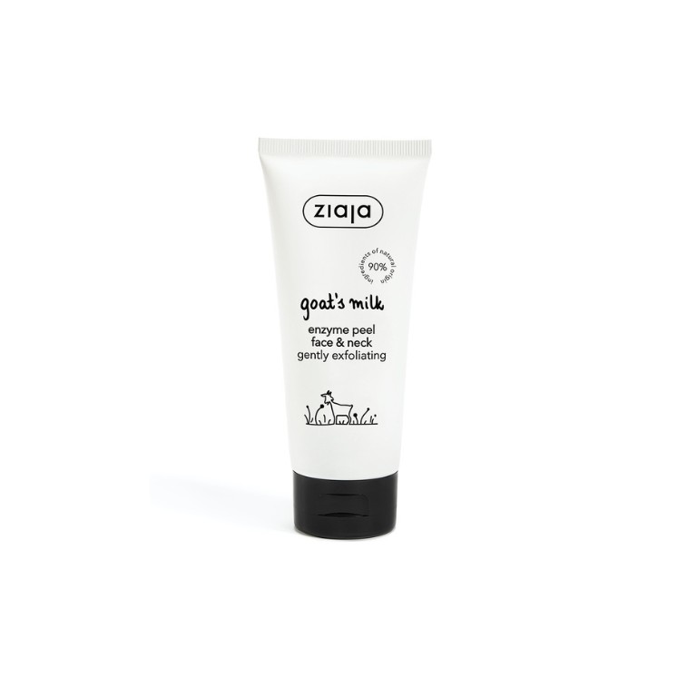 Ziaja Kozie Mleko Peeling enzymatyczny na twarz i szyję delikatnie złuszczający 75 ml