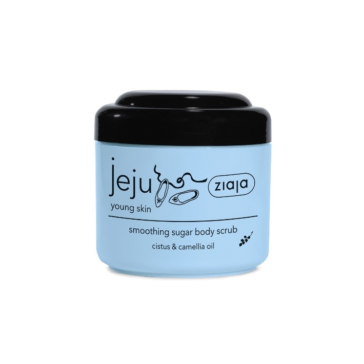 Ziaja Jeju cukrowy Peeling do ciała w czarne kropki 200 ml
