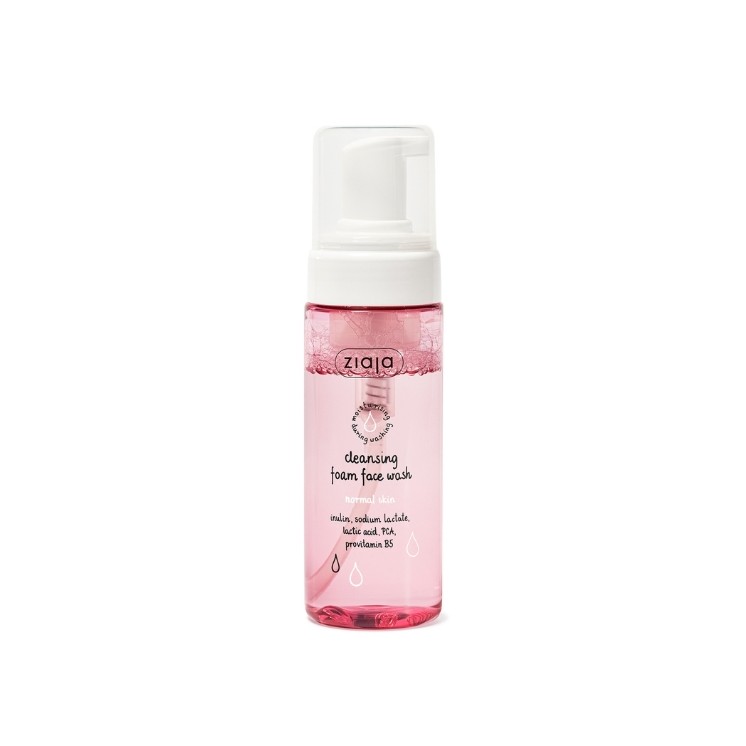 Mousse nettoyante démaquillante Ziaja pour peaux normales et sans problèmes 150 ml