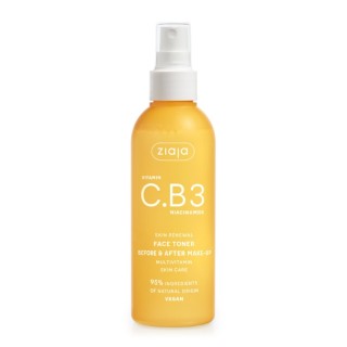 Ziaja Witamina C.B3 Niacynamid Tonique Visage Avant et Après Maquillage 190 ml