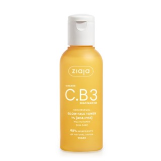 Tonique acide non quotidien pour le visage Ziaja Witamina C.B3 Niacynamid 1% AHA + PHA 120 ml