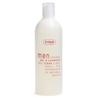 Ziaja Yego Douchegel en Haarshampoo Red Cedar 400 ml Ziaja Yego Douchegel en Haarshampoo Red Cedar 400 ml