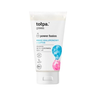 Tołpa Green Power Fusion Żel do mycia twarzy, oczu i ust Kwas hialuronowy + Lotos 150 ml