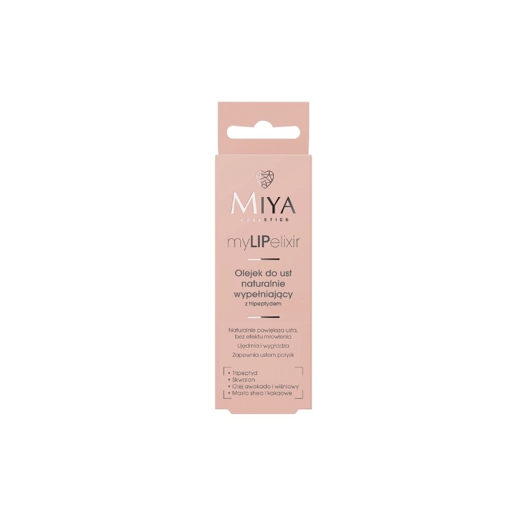 Miya Cosmetics myLIPelixir Olejek do ust naturalnie wypełniający z tripeptydem Clear 10 g