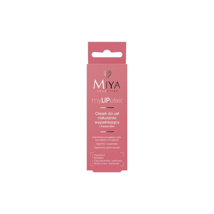 Miya Cosmetics myLIPelixir Olejek do ust naturalnie wypełniający z tripeptydem Rose 10 g