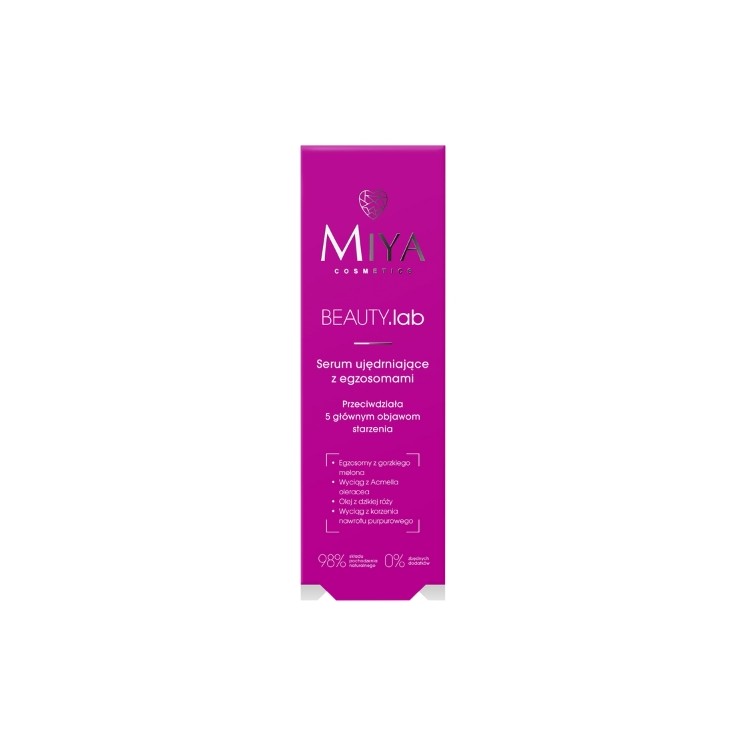 Miya Cosmetics BEAUTY .lab Verstevigend gezichtsserum met exosomen 30 ml