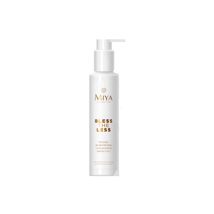 Miya Cosmetics Bless The Less wielozadaniowa Emulsja do demakijażu i oczyszczania 2w1 150 ml