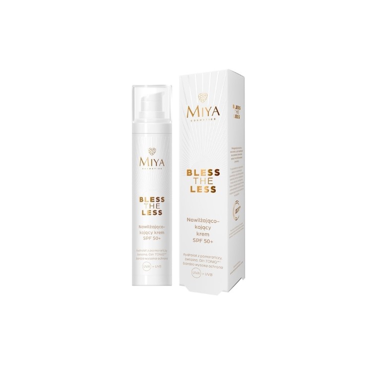 Miya Cosmetics Bless The Less moisturizing and soothing face cream SPF50 + 50 ml
