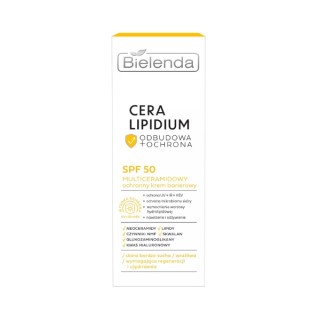 Bielenda Cera Lipidium Multiceramidowy odżywczy Krem do twarzy barierowy SPF50 50 ml