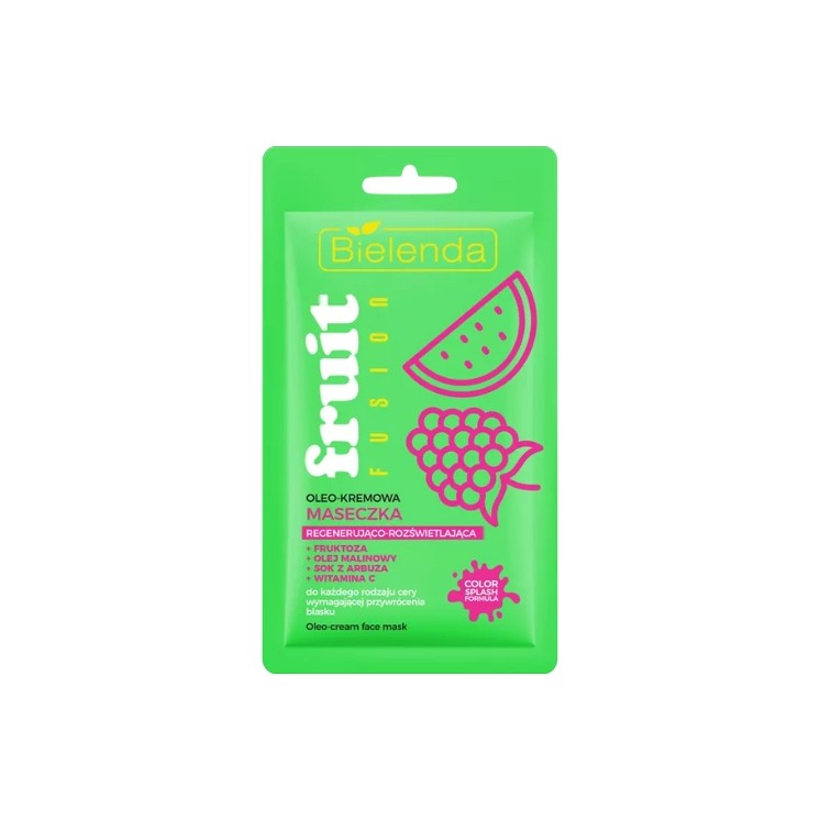 Bielenda Fruit Fusion Oleo - creamy regenerating and brightening face mask 8 g