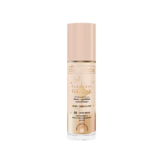 Bielenda FLAWLESS GLOW base illuminatrice multi-usages + fond de teint /02/ Beige Light 30 ml