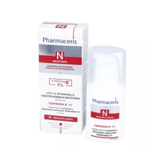Pharmaceris N Capinon K 1% Face cream sealing capillaries with Vitamin K 30 ml