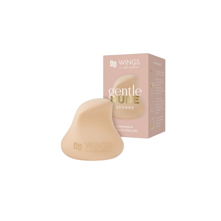 AA Wings of Color Gentle Nude ultramiękka Gąbka do makijażu 1 sztuka