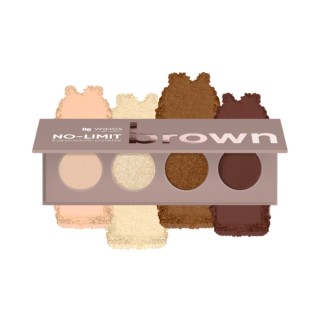 AA Wings of Color No Limit Volume Paleta cieni do powiek Brown 4 g