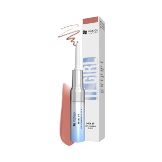AA Wings of Color It Girl Mix It 2in1 Liquid Lip Gloss + Lip Liner / Nude praline / 5 g + 0.2 2 g