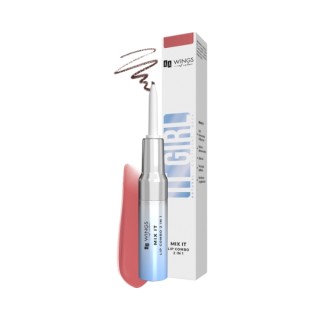 AA Wings of Color It Girl Mix It 2in1 Liquid Lip Gloss + Lip Liner /Dirty Rose / 5 g + 2 g