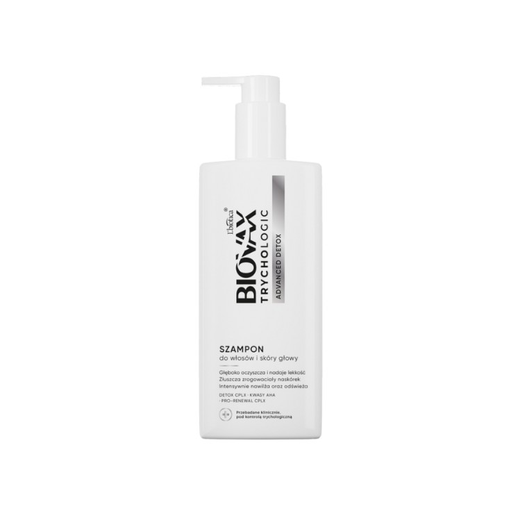 L'biotica BIOVAX Trychologic Advanced Detox Shampooing Cheveux et Cuir Chevelu 200 ml