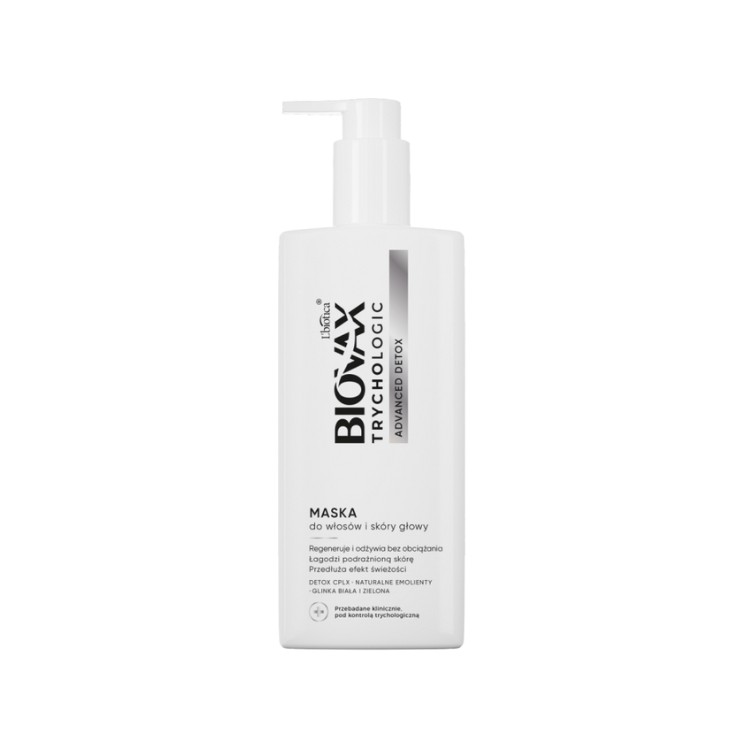 L'biotica BIOVAX Trichologic Advanced Detox Masque Cheveux et Cuir Chevelu 200 ml