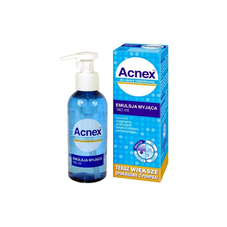 Émulsion nettoyante Acnex pour peaux à tendance acnéique 140 ml