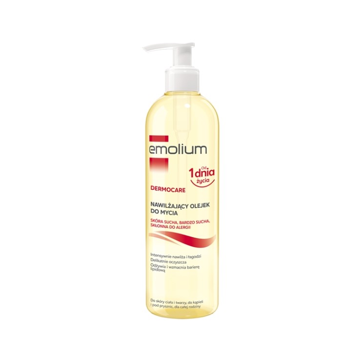 Emolium Dermocare nawilżający Olejek do mycia 400 ml