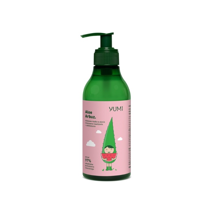 Yumi aloesowe Mydło do rąk w płynie intensywnie nawilżające Arbuz 400 ml