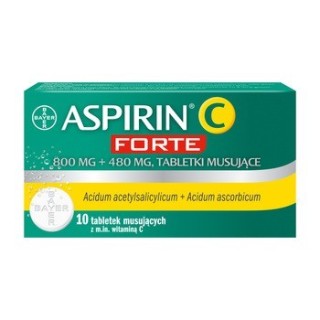 Aspirine Aspirine C Forte 800 mg + 480 mg comprimés effervescents 10 pcs.