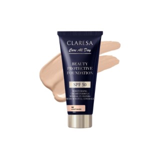 Claresa Nawilżający podkład z filtrem SPF50 1W Light Warm 30 ml