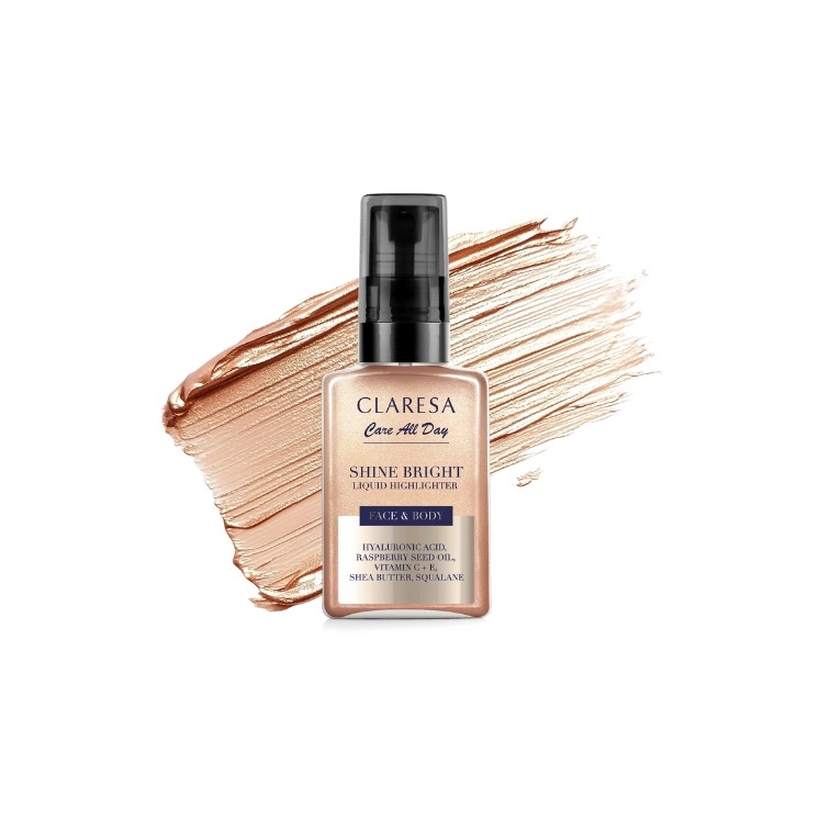 Claresa Care All Day Rozświetlacz w płynie do twarzy i ciała 50 ml