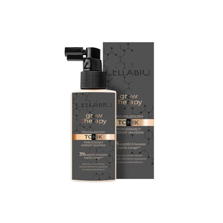 Cellabic Grow Therapy Tychologiczny tonik pobudzający wzrost włosów dla mężczyzn 100 ml