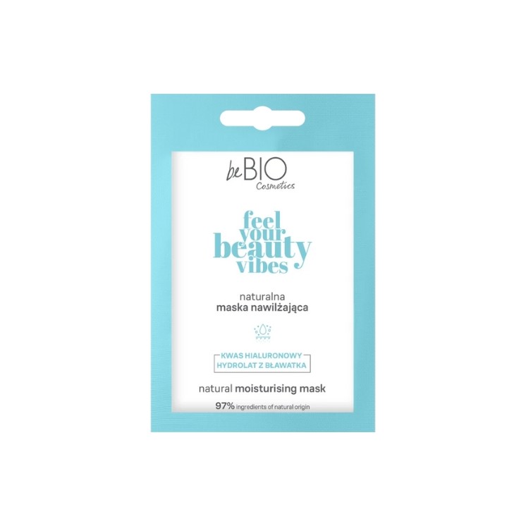 BeBio Cosmetics Naturalna maska nawilżająca do twarzy Feel Your Beauty Vibes 10 ml