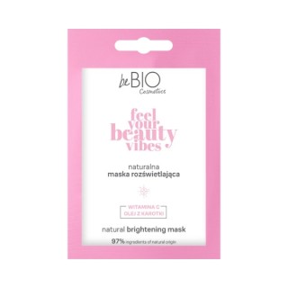 BeBio Cosmetics Naturalna rozświetlająca maska do twarzy Feel Your Beauty Vibes 10 ml