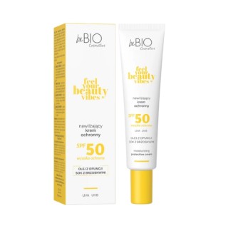 BeBio Cosmetics Nawilżający krem ochronny do twarzy SPF50 FEEL YOUR BEAUTY VIBES 40 ml