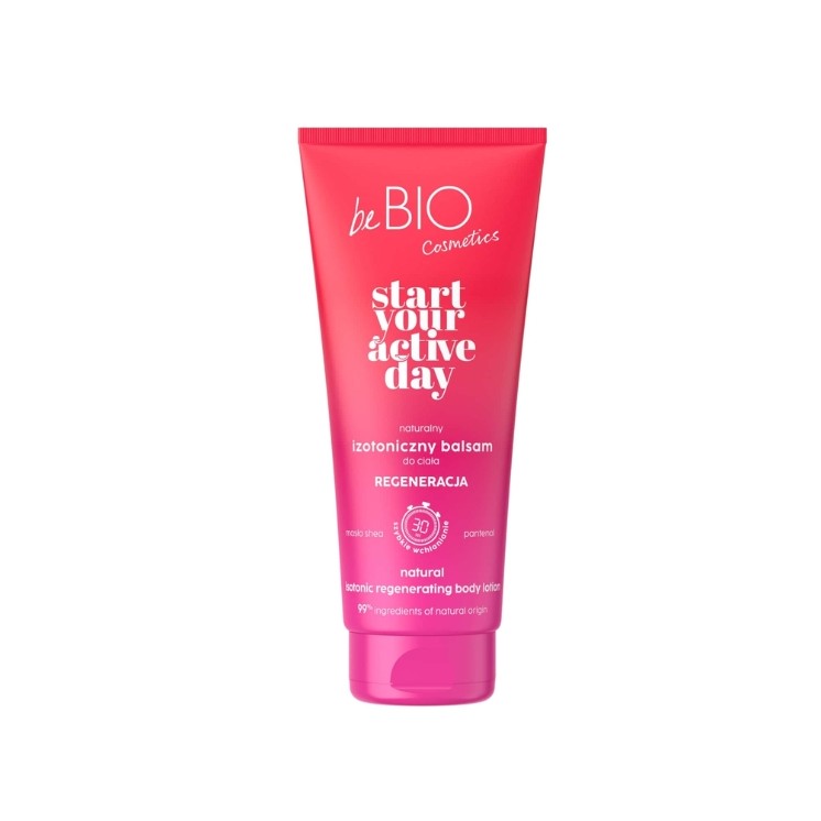 BeBio Cosmetics Naturalny izotoniczny Balsam do ciała START YOUR ACTIVE DAY Regeneracja 200 ml